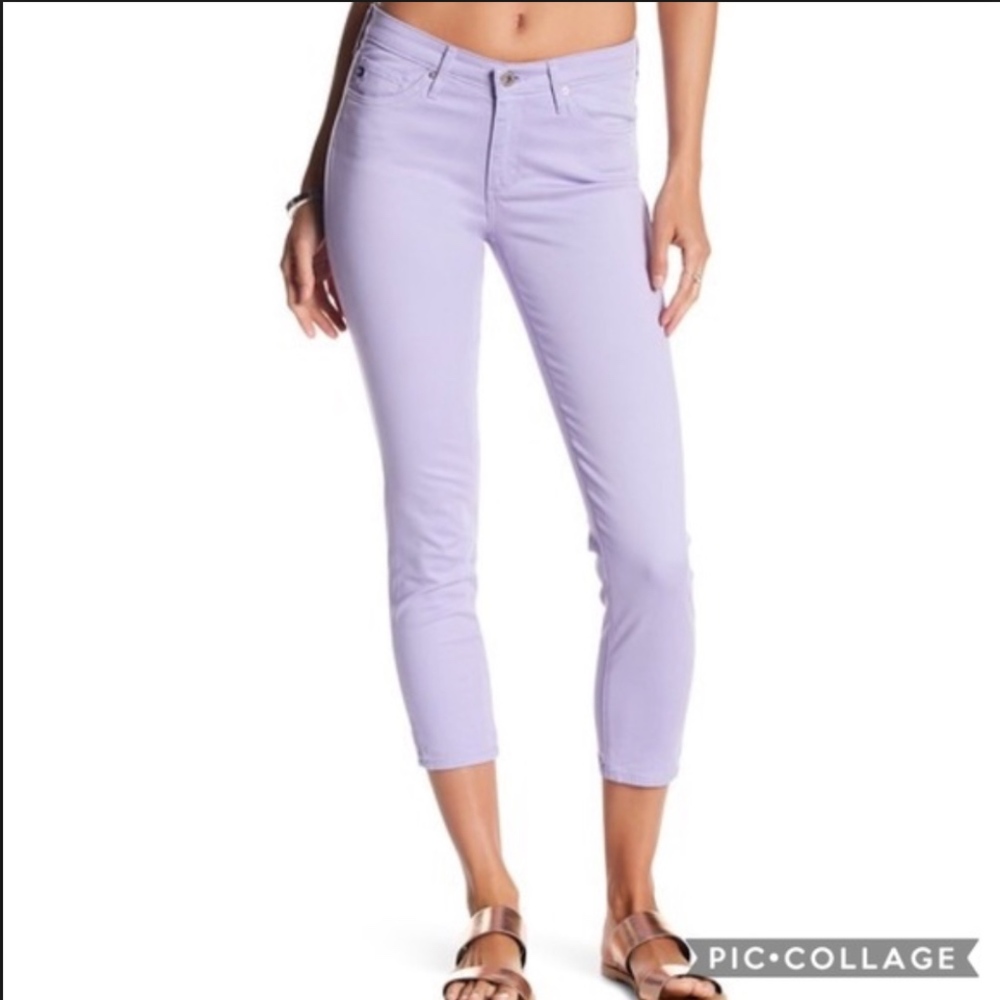 AG Prima Crop Soft Lilac Jeans - Size 29 - NWT